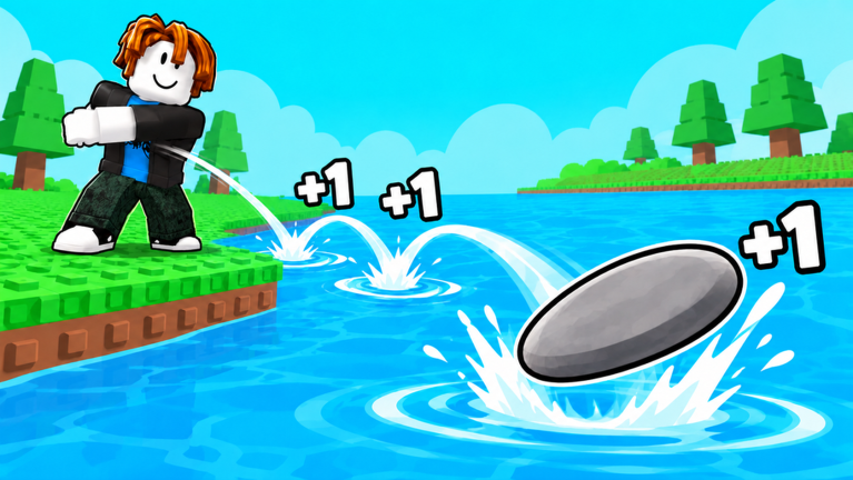 Official Roblox thumbnail image for +1 Stone Skipping