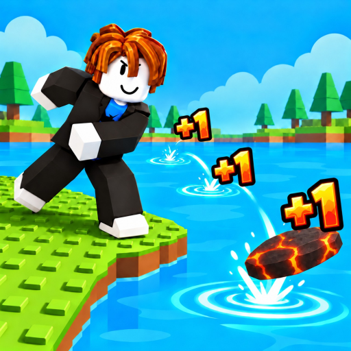 Official Roblox icon for +1 Stone Skipping